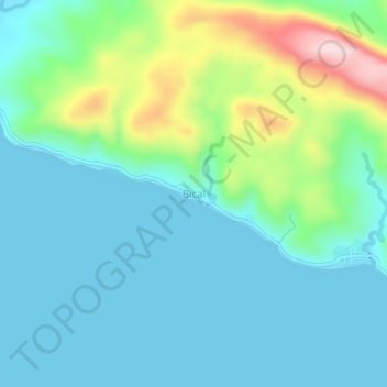 Mappa topografica Bical, altitudine, rilievo