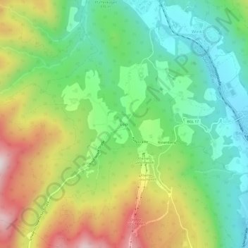 Mappa topografica Loipl, altitudine, rilievo