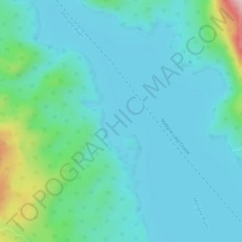 Mappa topografica Table Top Rock, altitudine, rilievo