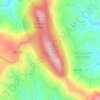 Mappa topografica Sarzedinha, altitudine, rilievo
