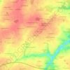 Mappa topografica La Béguerie, altitudine, rilievo