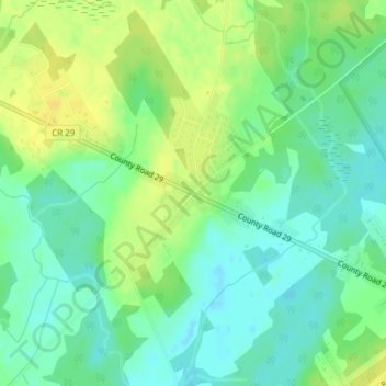 Mappa topografica Tincap, altitudine, rilievo