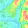 Mappa topografica Les Rochiers, altitudine, rilievo