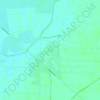 Mappa topografica Hudiara, altitudine, rilievo