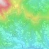 Mappa topografica Cortiana, altitudine, rilievo