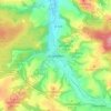 Mappa topografica Unterellen, altitudine, rilievo