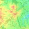 Mappa topografica Parke West, altitudine, rilievo