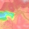 Mappa topografica Jog Falls, altitudine, rilievo