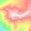 Mappa topografica Cerro Tórtolas, altitudine, rilievo