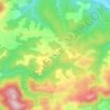 Mappa topografica Le Mazet, altitudine, rilievo