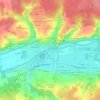 Mappa topografica La Plage, altitudine, rilievo