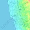 Mappa topografica Gedda, altitudine, rilievo