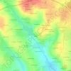 Mappa topografica Le Pont des Portes, altitudine, rilievo