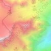 Mappa topografica Portalet, altitudine, rilievo