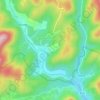 Mappa topografica Cévenne, altitudine, rilievo
