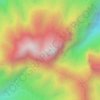 Mappa topografica Mount Kitanglad, altitudine, rilievo