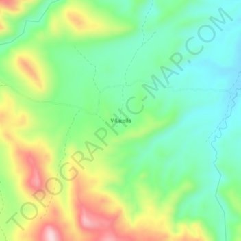 Mappa topografica Villacollo, altitudine, rilievo