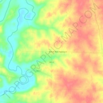 Mappa topografica Kodiak, altitudine, rilievo