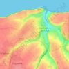Mappa topografica Etennemare, altitudine, rilievo