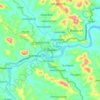 Mappa topografica Tirthahalli, altitudine, rilievo