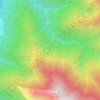 Mappa topografica Ruscone, altitudine, rilievo