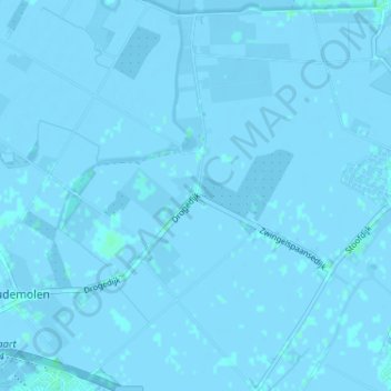 Mappa topografica Zwingelspaan, altitudine, rilievo