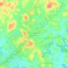 Mappa topografica Massoumbou Carrefour, altitudine, rilievo