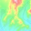 Mappa topografica Lomilla de Recobero, altitudine, rilievo
