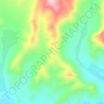 Mappa topografica Lomilla de Recobero, altitudine, rilievo