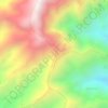 Mappa topografica Macanal, altitudine, rilievo