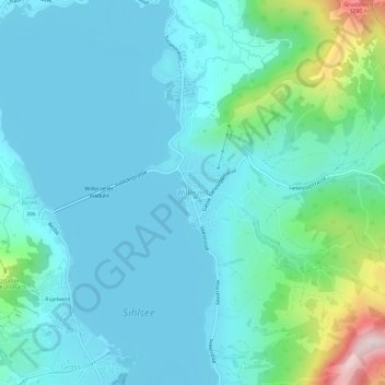 Mappa topografica Willerzell, altitudine, rilievo