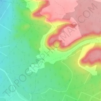Mappa topografica Laderas de Ontorio, altitudine, rilievo