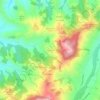 Mappa topografica Vallezza, altitudine, rilievo
