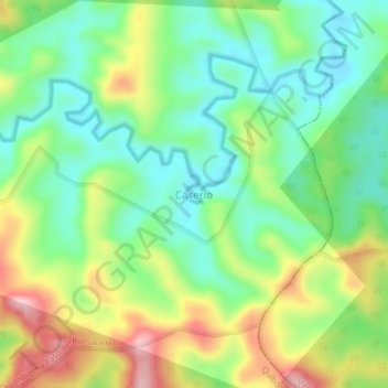 Mappa topografica Caserio, altitudine, rilievo