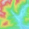 Mappa topografica Chauveroche, altitudine, rilievo