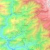 Mappa topografica Gangtok, altitudine, rilievo