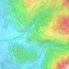 Mappa topografica Fenalet-sur-Bex, altitudine, rilievo