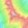 Mappa topografica Tête de l'Étret, altitudine, rilievo