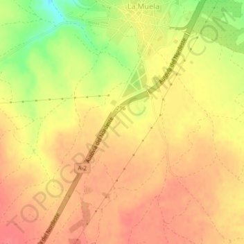 Mappa topografica La Cerdena, altitudine, rilievo