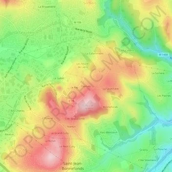 Mappa topografica Faynuly, altitudine, rilievo