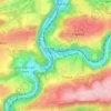 Mappa topografica Pont-de-Sçay, altitudine, rilievo