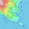 Mappa topografica Niasca, altitudine, rilievo