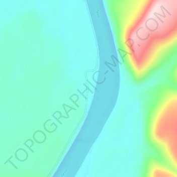 Mappa topografica Ичера, altitudine, rilievo