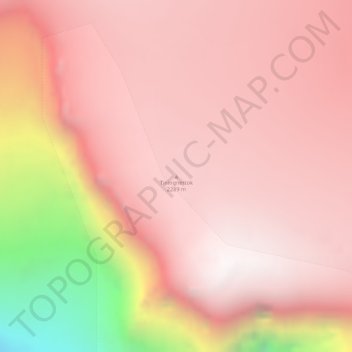 Mappa topografica Tiningnertok, altitudine, rilievo