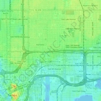 Mappa topografica La Casa, altitudine, rilievo