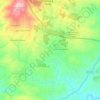 Mappa topografica Galisteu Cimeiro, altitudine, rilievo