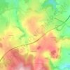 Mappa topografica Bessat, altitudine, rilievo