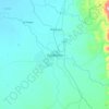 Mappa topografica Fundación, altitudine, rilievo