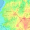 Mappa topografica La Fontaine aux Pèlerins, altitudine, rilievo