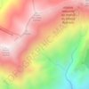 Mappa topografica Fontaines de Paradis, altitudine, rilievo